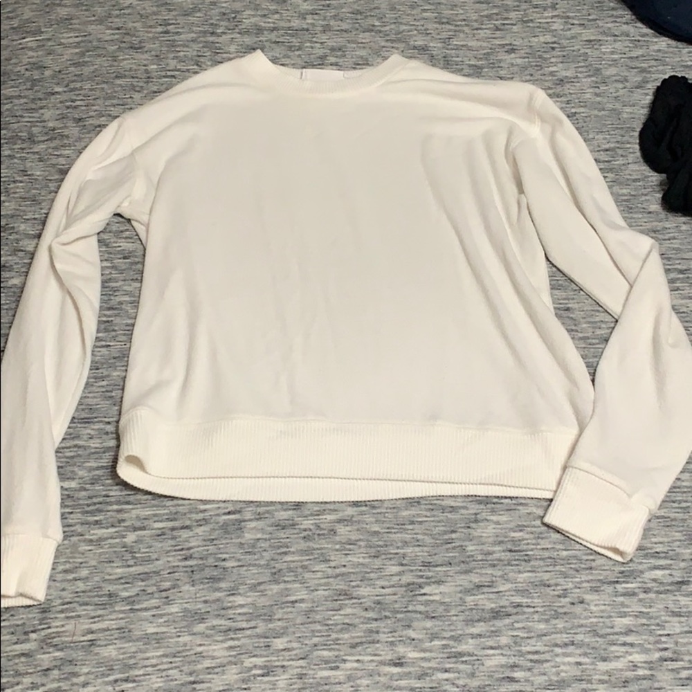 white long sleeve sweater